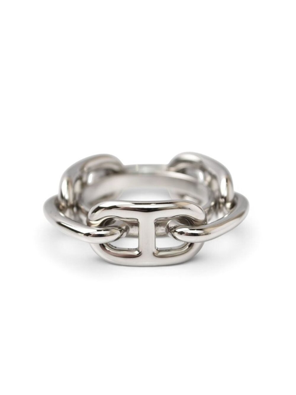 Hermes Scarf Ring Holder Chaine D'ancre Silver